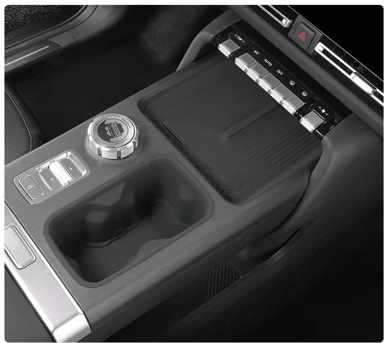 For Chery ICAR V27 2026 Silicone Cup Holder Mat Wireless Charging Anti Slip Pad Tailgate Storage Box Interior Accessories Kit