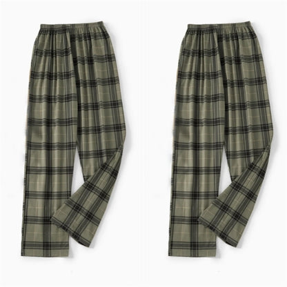 Pajama Pants Men's Spring and Autum Trousers Casual Trousers Autum and Winter Thin Home Trousers Long Loose Home Trousers