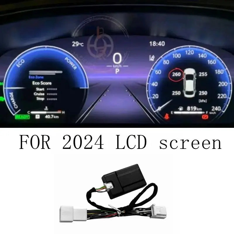 For Toyota Rav4 2019-2024 Xa50 Smart Car TPMS Tyre Pressure Monitoring System Digital LCD Dash Board Display Auto Security Alarm