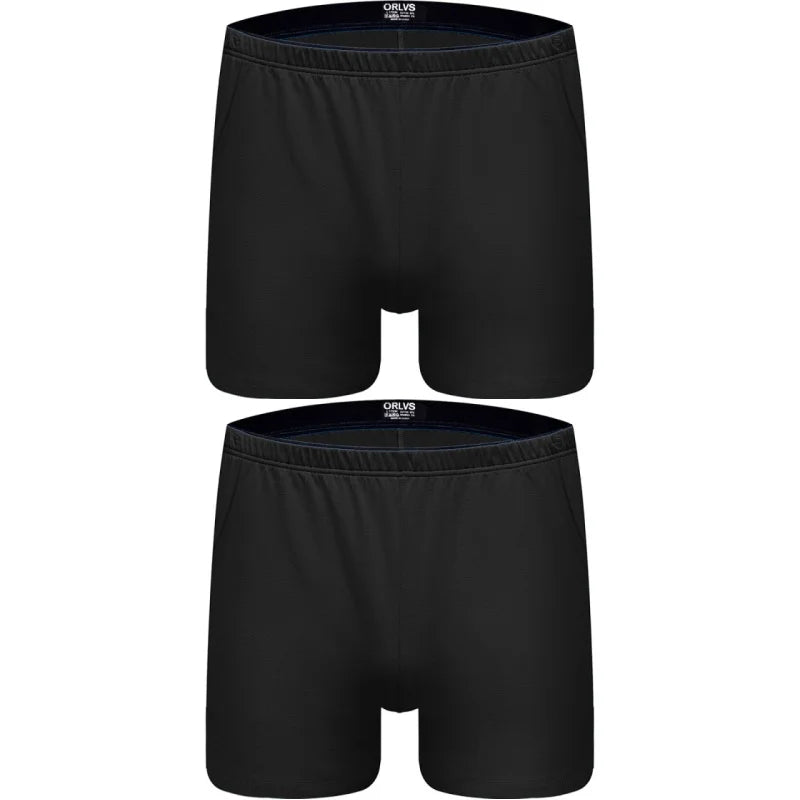 1/2/4 PCS ORLVS Boxer Men Underwear Cotton Pouch Boxershorts Sleep Men Underpants Panties For Swim Or Boxers Shorts With Pocket