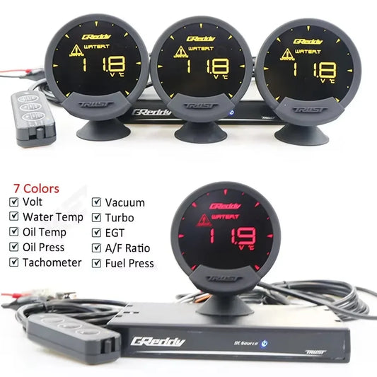 GReddi Sirius OBD2 Adjustable New Universal LCD Meter LED Display