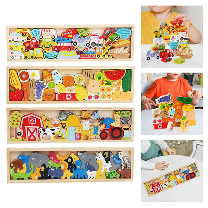 Fine Motor Skills Balance Game, Wood Stacking Block logical Hands on Skills