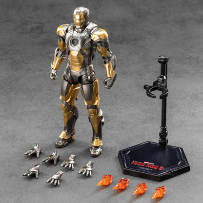 ZD Toys Iron Man MK8 MK34 MK20 MK32 MK31 MK18 MK28 Action Figures Tony Stark Movable Anime Mecha Model Avengers Collection Toys