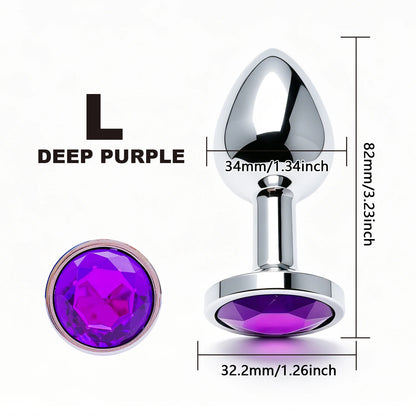 Metal Anal Plug Set 5 Size Butt Plug Sex Toy for Couples Adult Game Masturbator Anus Stimulation Toys for Women And Men
