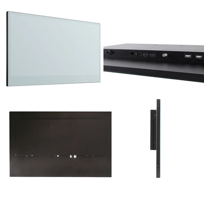 Souria 22 inches Smart Magic Mirror Waterproof TV for Bathroom Hotel DTV Tuner WiFi Bluetooth Built-in Apps Store ATSC DVB-T T2