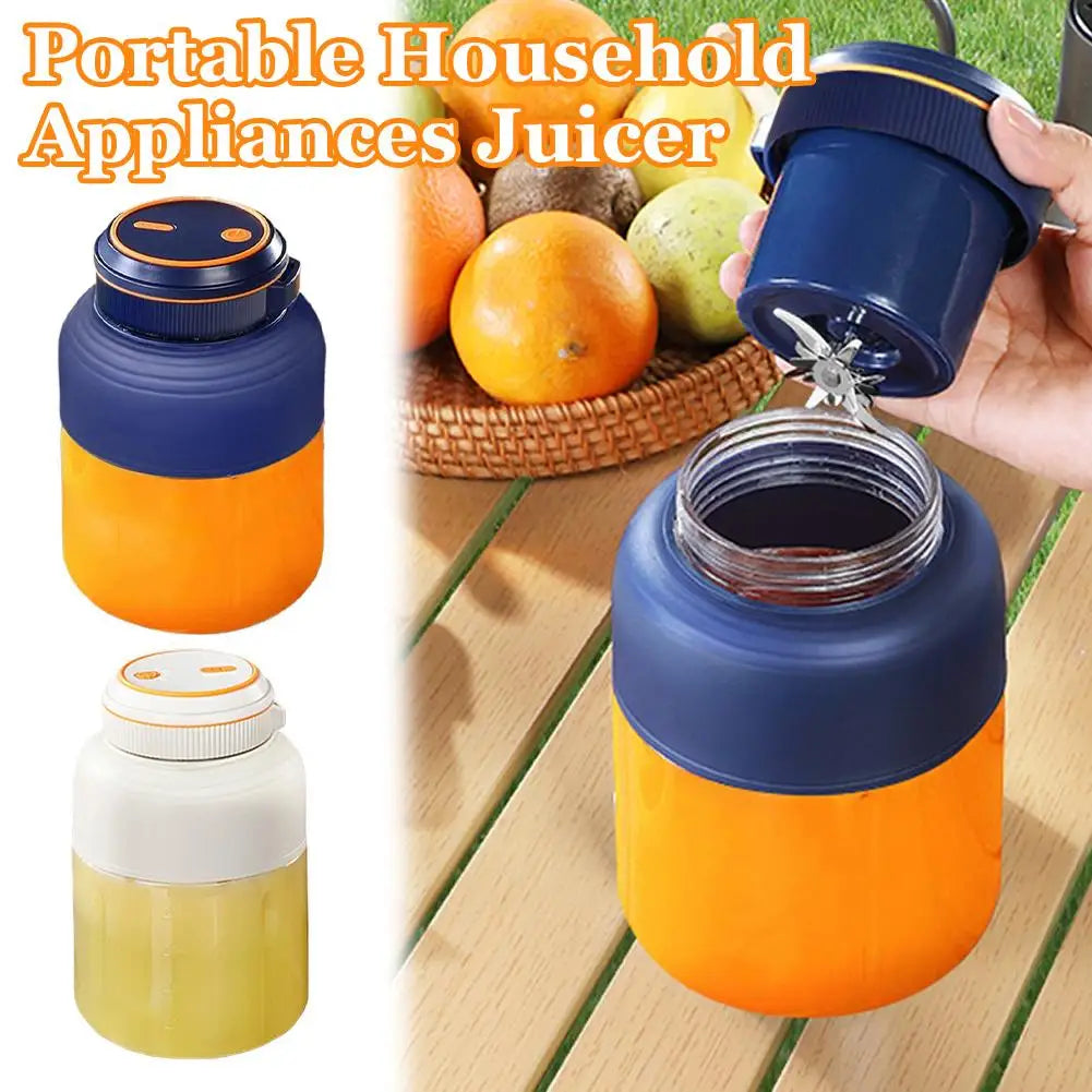 Portable Blender for Shakes and Smoothies Personal Size Juicer Cup Rechargeable Mini Fruit Mixer with Dual Lid for Travel Office