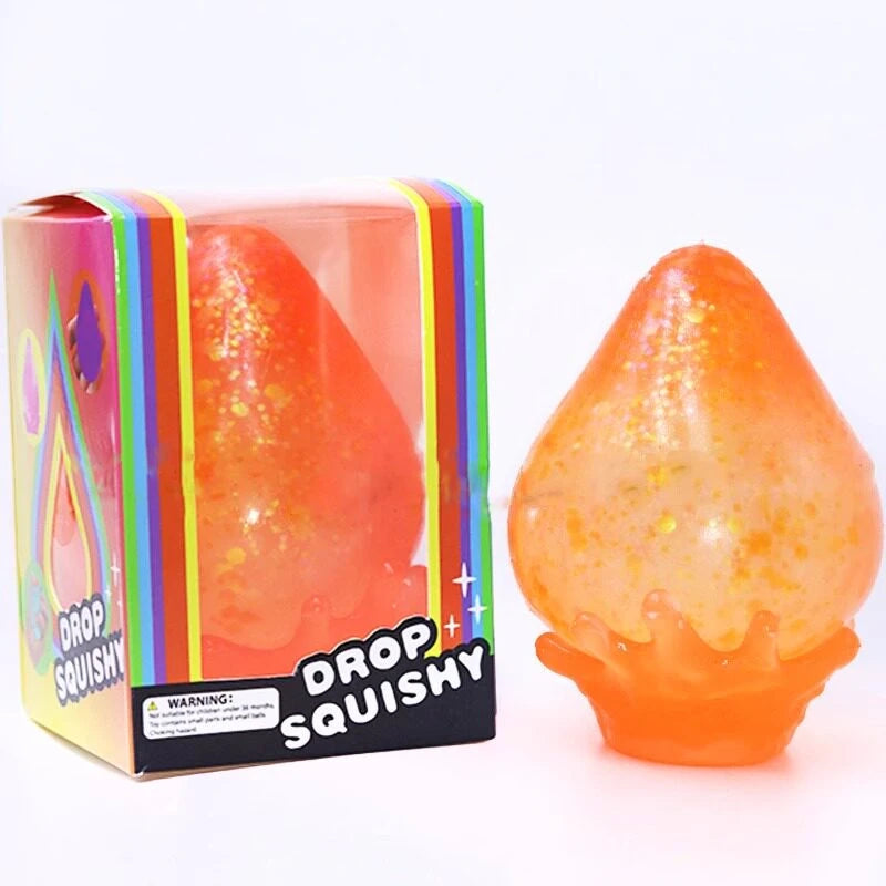 Needoh Dream Drop Gumdrop Super Solid Anti-Stress Squeeze Glitter Raised Texture Bumpy Relief Pressure Relax ADHD Sensory Toy