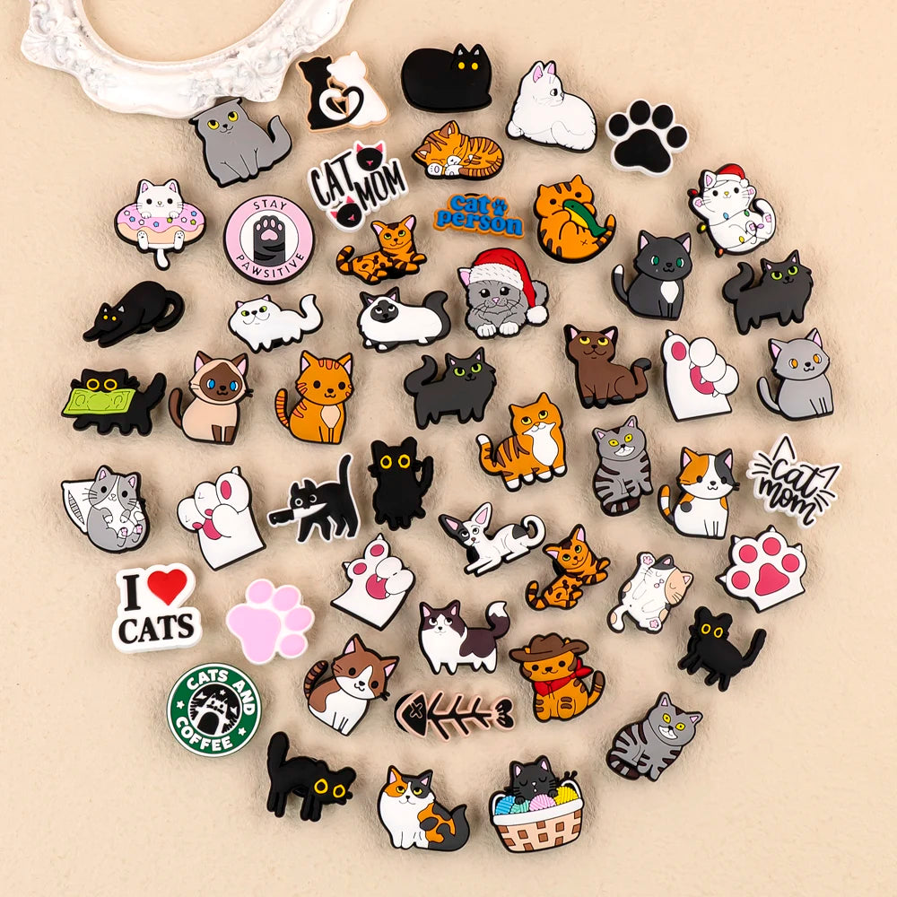 20/50/100pcs PVC Random Cartoon Shoe Charms Classic Cartoon Animal Shoe Decorations Accessories Pins for Women Men Kids Charms