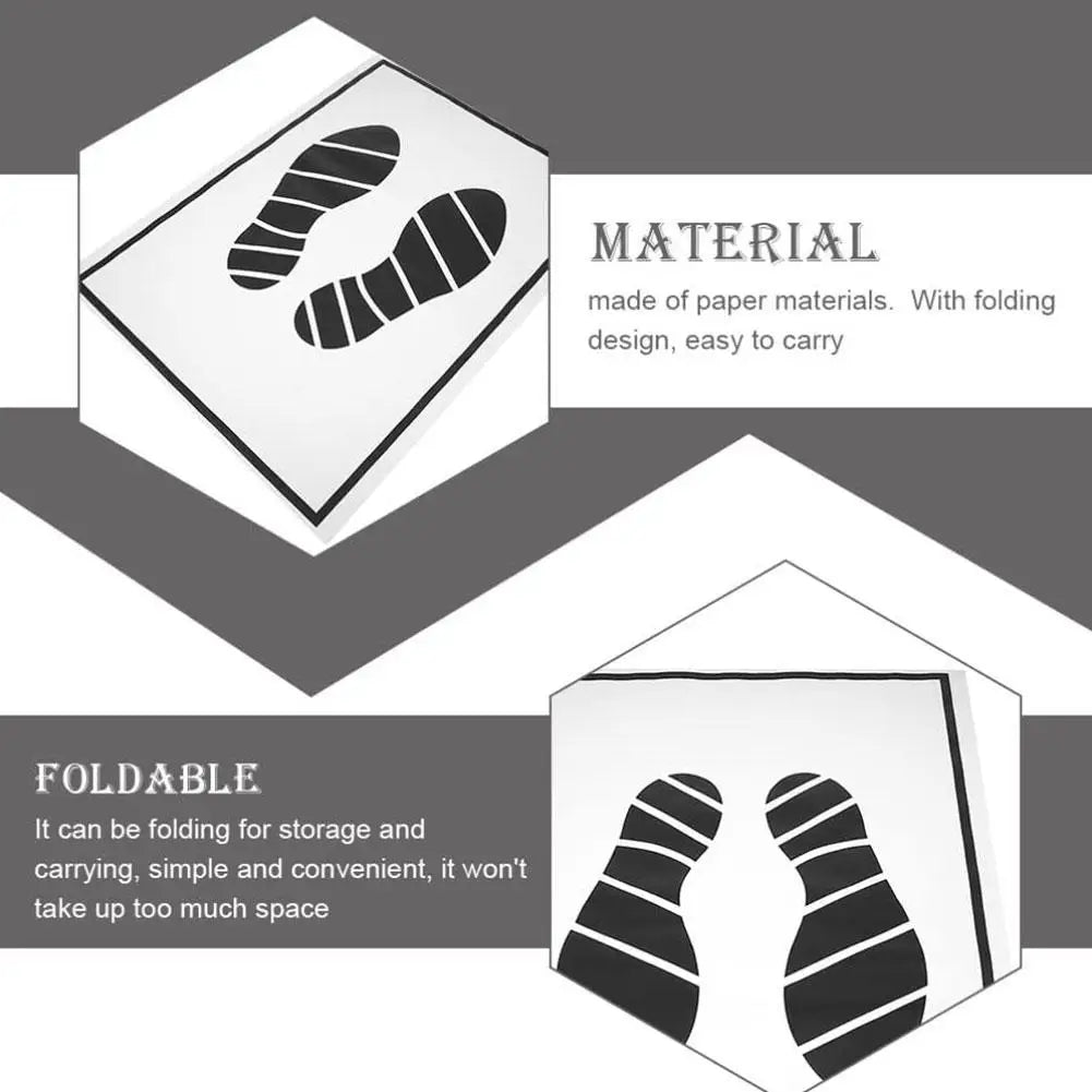 25/50/100pcs Mats Floor Paper Car Cars Automotive Vehicle Waterproof Print Disposable Mat Protector Shoe