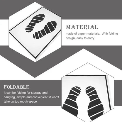 25/50/100pcs Mats Floor Paper Car Cars Automotive Vehicle Waterproof Print Disposable Mat Protector Shoe