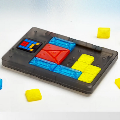 AI Huarong Dao Magnetic Attraction Building Blocks Sliding Puzzle, 500+ Levels, Logical Thinking Training Toy