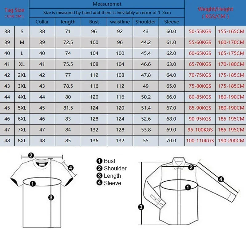 Plaid Shirts For Men Cotton Flannel Warm Winter Long Sleeve Button Plus Size Business Dress Smart Shirt Casual Easy Care Clothes