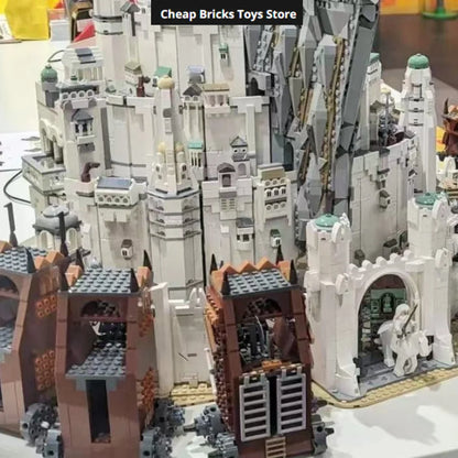 Cheapest 2026 Requiring Assembly 8278pcs Minas Tirith Bricks Building Blocks The City Capital Trendy Model Gifts for Adults Toys