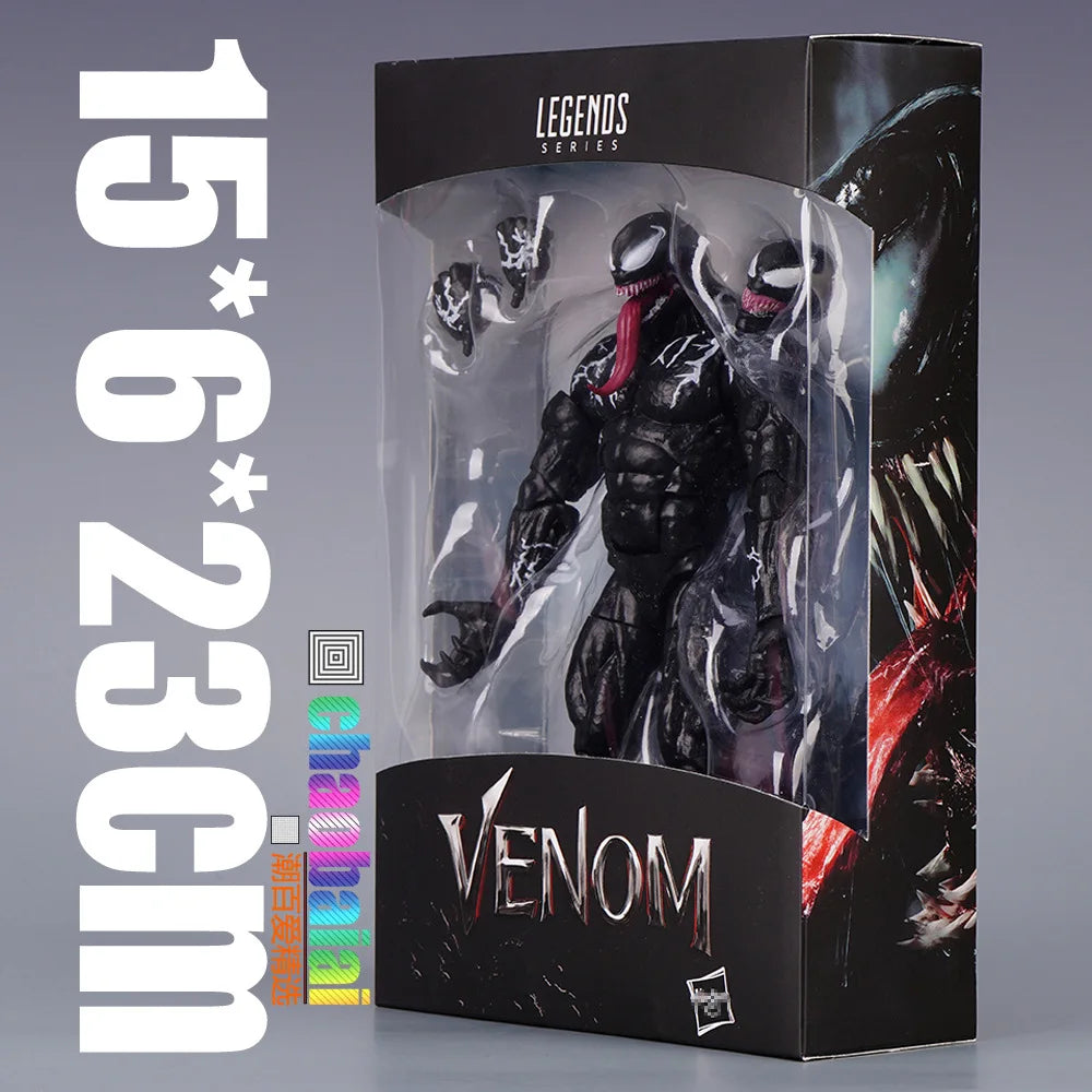 Venom Action Figure 7 Inch And Above Model Posable Superhero Spiderman Movie Character Collectible Toy Desktop Ornament For Fans