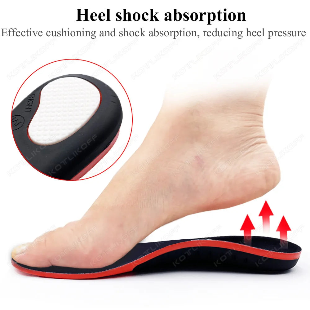Orthopedic Insoles Orthotics Flat Foot Arch Support Inserts Work Orthopedic Shoes Soles For Men Woman Heel Plantar Fasciitis