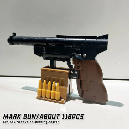 DIY Assembled Handgun Building Blocks, Simulation Gun Educational Toy, Nice Birthday Holiday Gift For Kids Boys Home Decoration