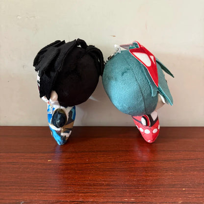 Hot New Lovely Cartoon Anime Game Overwatch Hero Character Kiriko and Wuyang Plush Toys Keychain Bag Pendant Decor Plushie Doll