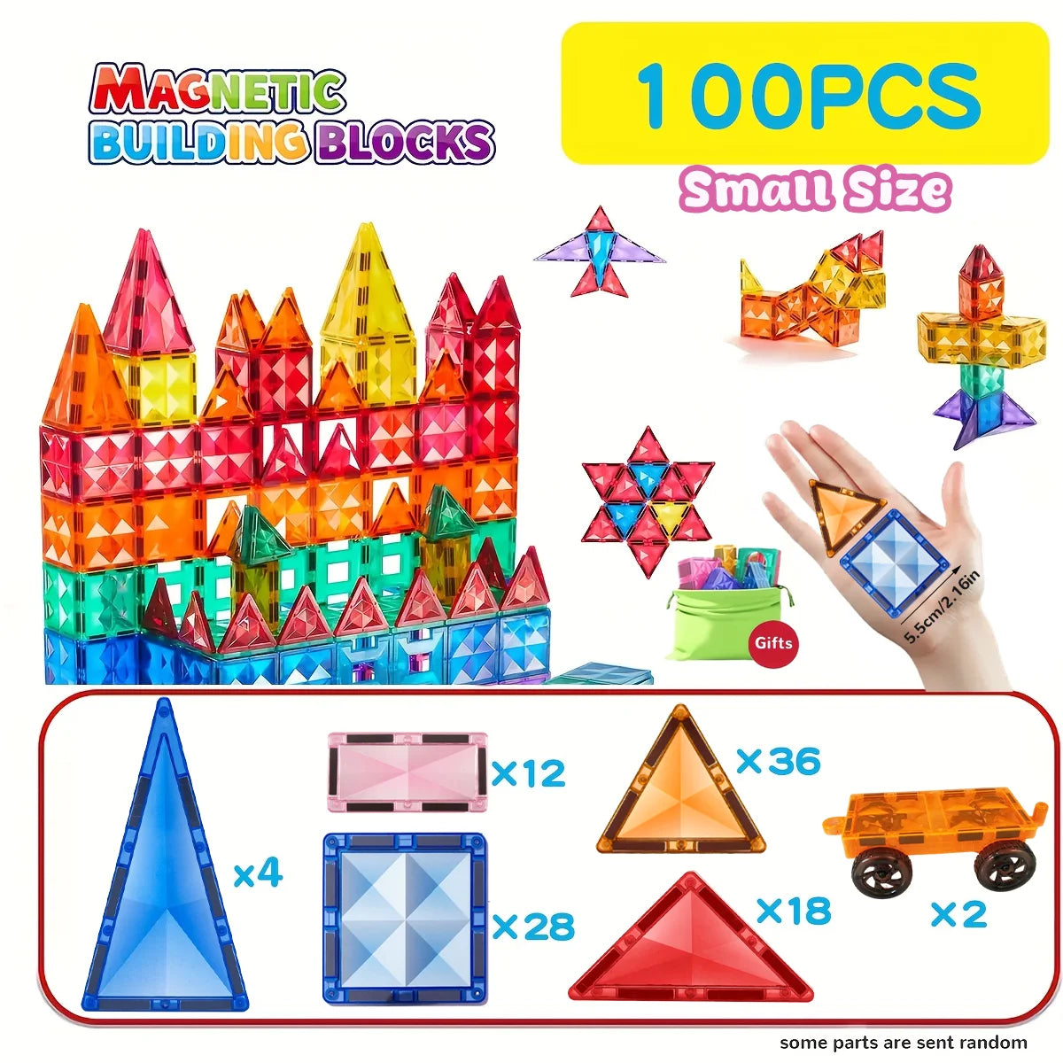 Magnetic Building Block Toys Magnetic Force Plate Small Size, Birthday Holiday Gifts, Back-To-School Gifts
