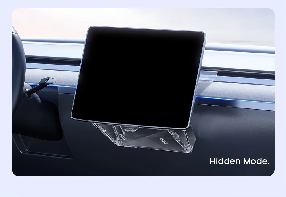 YZ For New Tesla Highland Model 3/Y/YL Juniper Tray Magnetic Under Screen Fold Storage Box ETC Screen Storage Box