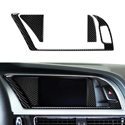 Car Center Console Gear Shift Panel Set, For Audi A4 S4 RS4 A5 S5 RS5 (2007-2016) Carbon Fiber Interior Sticker Trim Accessories
