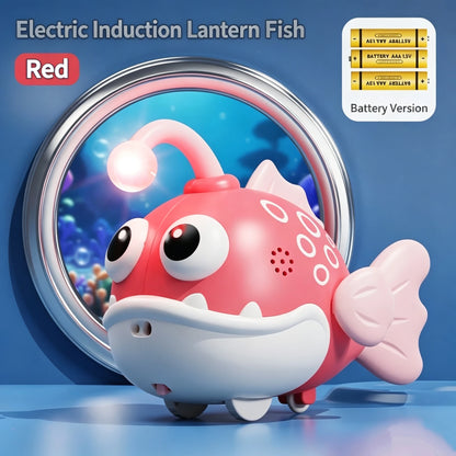 Light Up Electric Crawling Fish Toy Early Educational Sensory Play Gift for Baby Boys Girls 6-18 Months