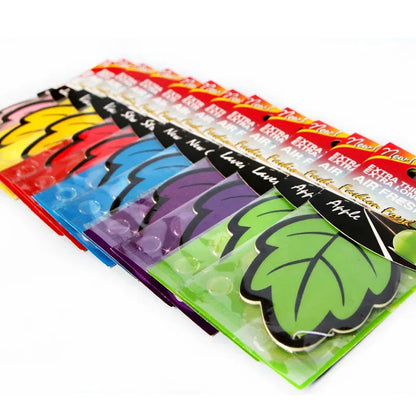 1/6/30PCS Car Air Freshener Natural scented tea paper Auto Hanging Vanilla perfume fragrance Leaf Shape car accessories interior