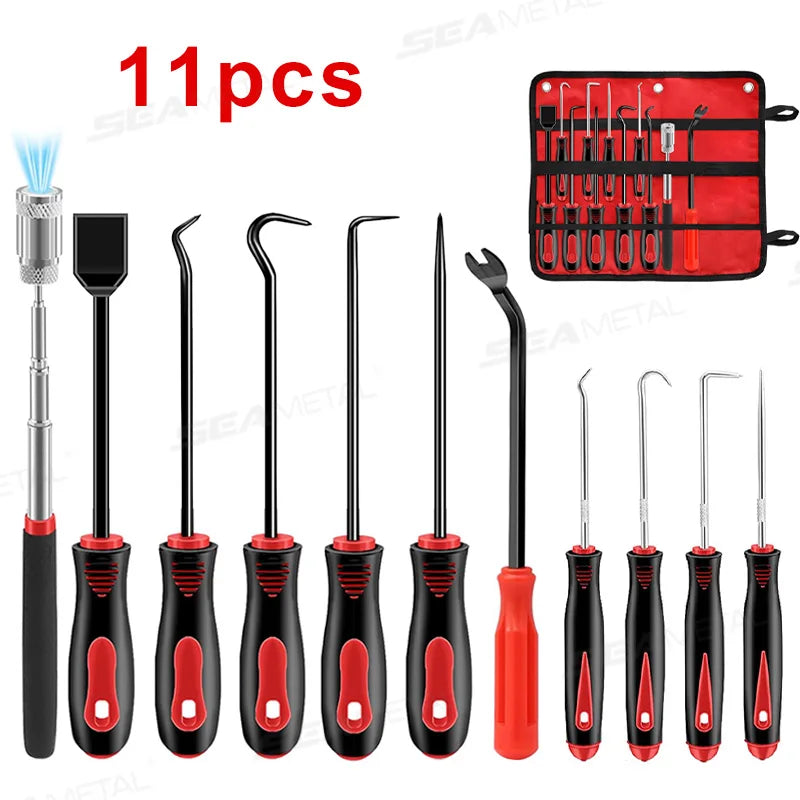SEAMETAL 4/11PCS Car Trim Interior Plastic Disassembly Tools Kit Car Clips Panel Dashboard Removal Tool Set for Car Accessories