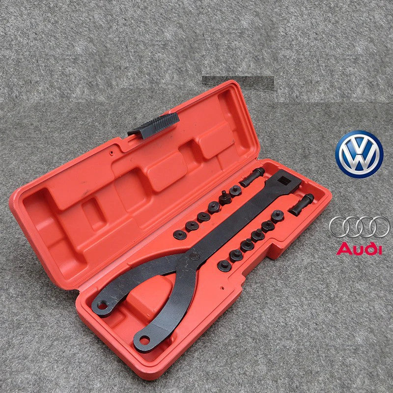 1/2 Inch 15Pc Adjustable Variable Pin Spanner Wrench Automobile Tool Universal Camshaft Pulley Puller Remover Kit