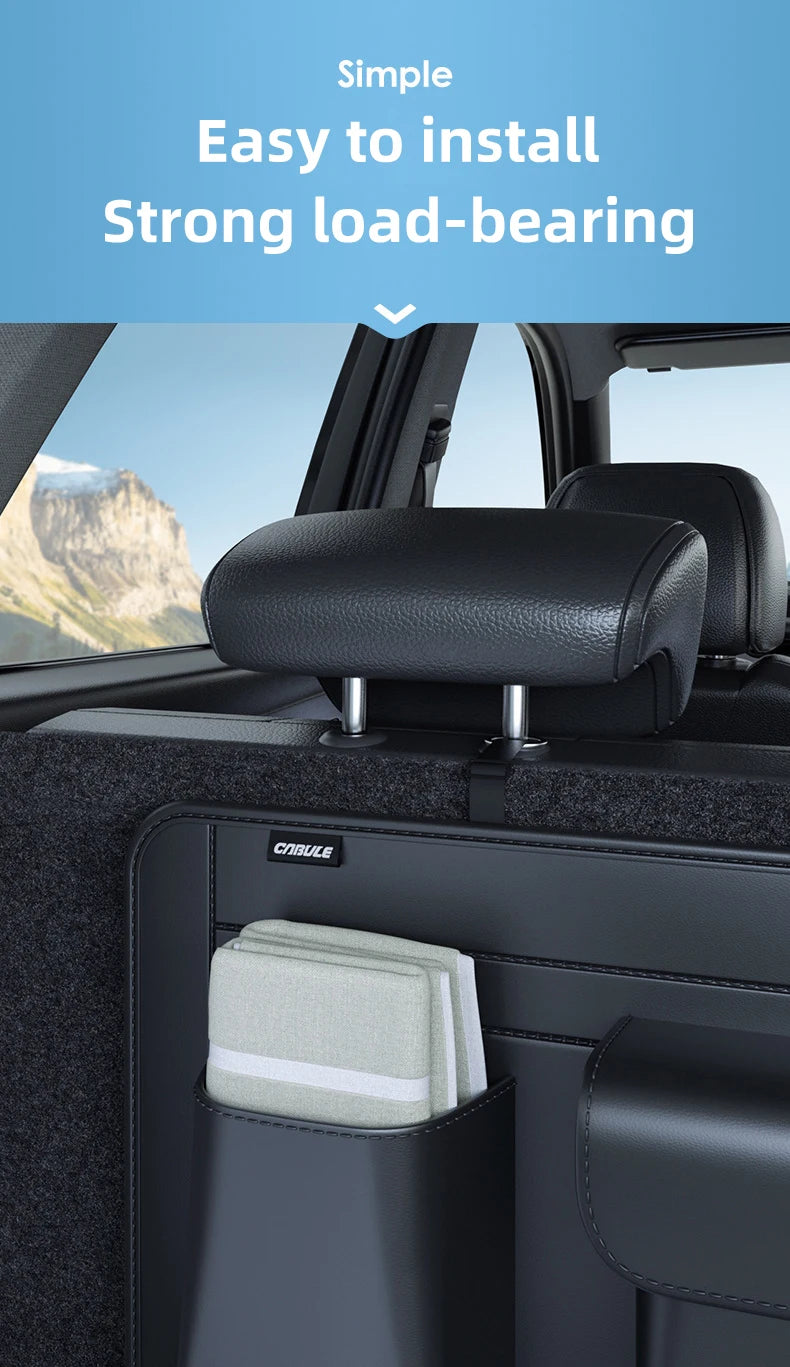 For DS SUV DS6 DS7 Car Trunk Storage Bag Multifunctional Rear Seat Hanging Bag Car Trunk Storage Box Auto Interior Accessory