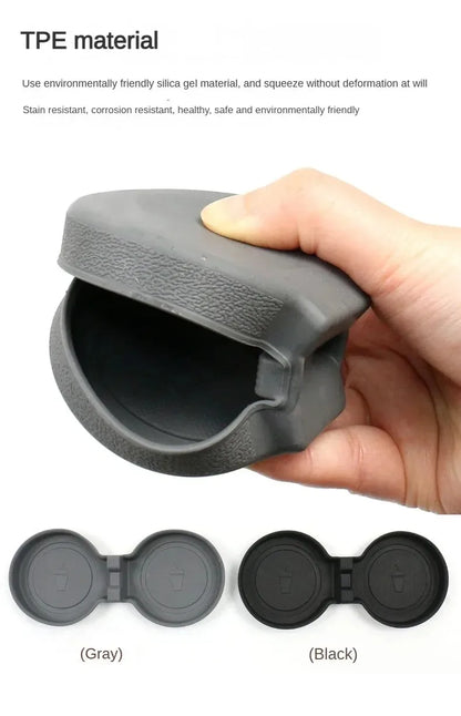 Car Cup Holder for Tesla Model Y Juniper Center Console Cup Mat TPE Water Bottle Holder Model 3 Highland interior Accessories