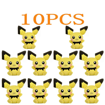 10pcs Pokemon Official Plush Toy - Charmander, Squirtle, Pikachu Plush, Bulbasaur Stuffed Animal Toy, Pokemon Doll Birthday Gift