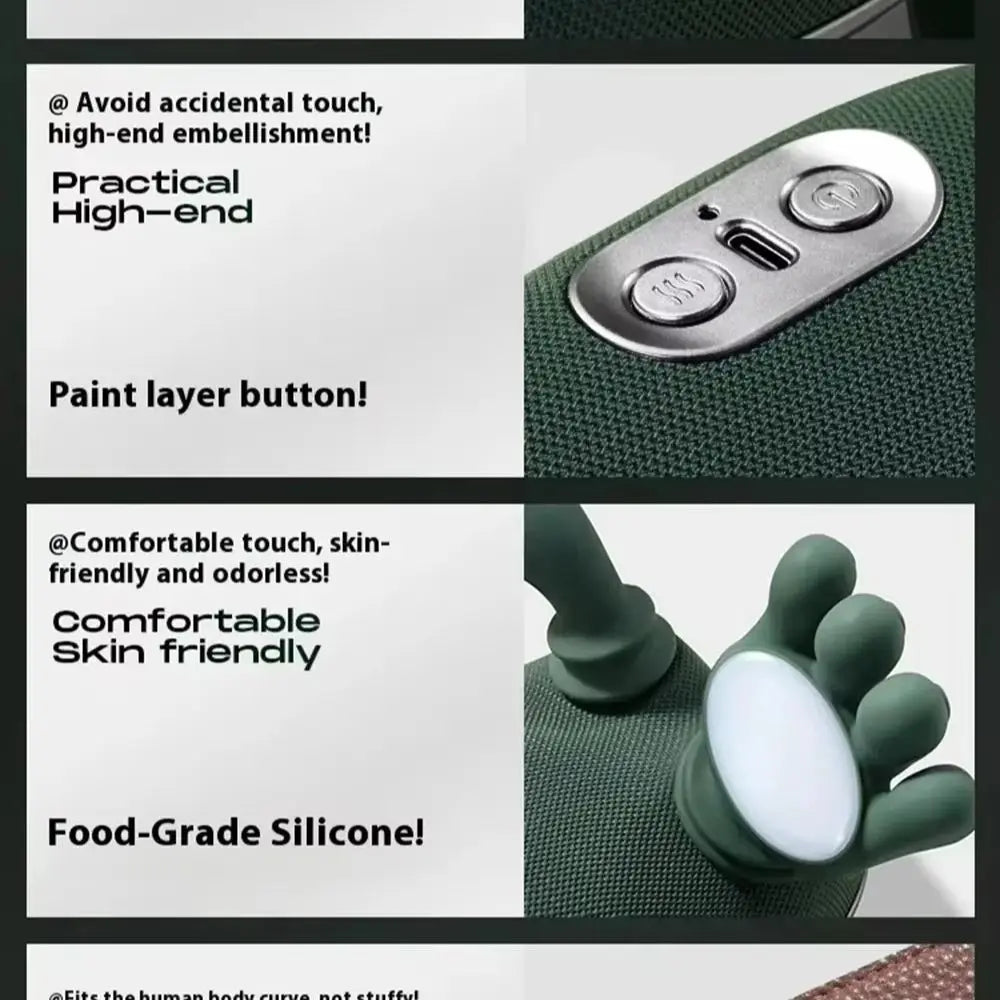 Neck Massager Electric Deep Tissue 4D Kneading Simulated Human Hand Massager for Neck Shoulder Pain Relief Muscle Relax