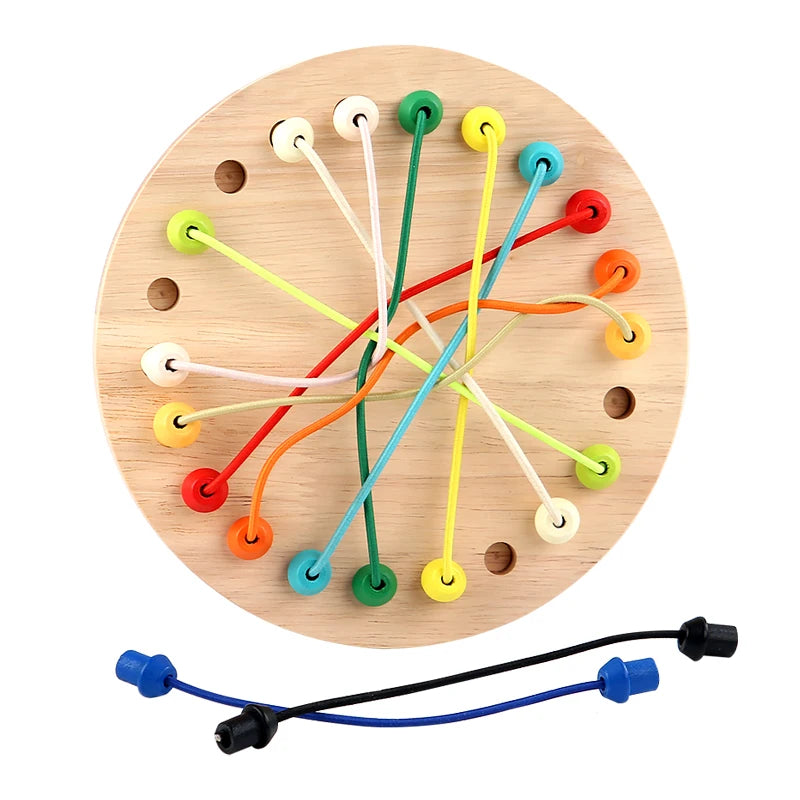 Wooden Ring Unlocking Game,Magic Ring Escape Classic Puzzle Toy, Kongming Lock Luban Lock Intelligence Toy