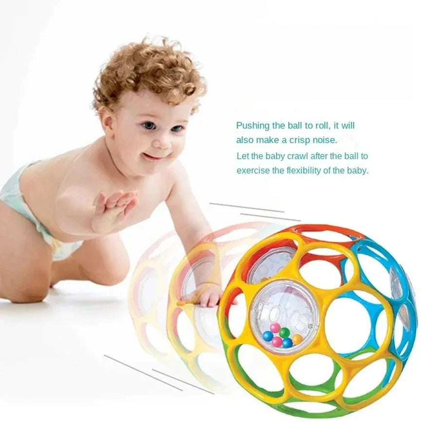Sensory Teething Ball for Babies, Promotes Motor Skill Development, Baby Shaker, Chew Toy for Teething,Infant , Educational.