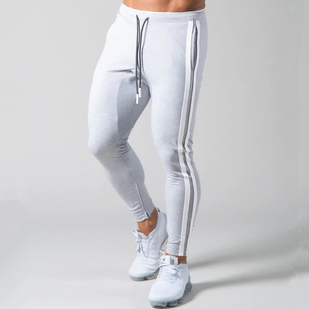 Black Joggers Sweatpants Men Casual Pants Gym Fitness Workout Sportswear Trousers Autumn Male Crossfit Running Sport Trackpants
