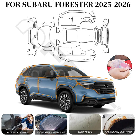 9Mil For Subaru Forester 2025-2026 PPF TPU Pre-cut Paint Protection Film Anti-Scratch Invisible Clear Resistant Car Wrap Film