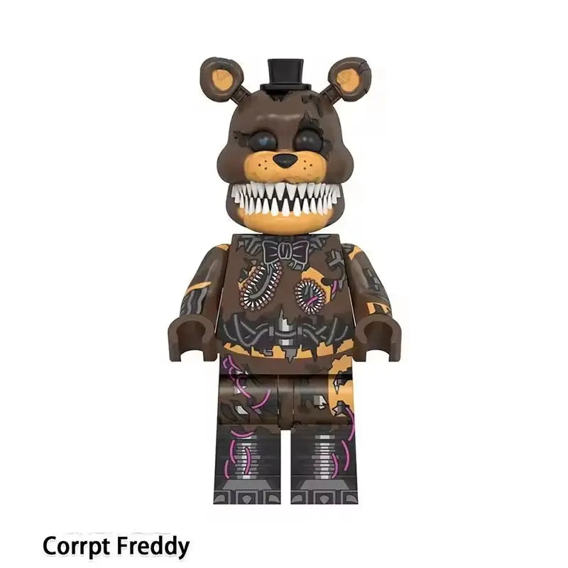 NEW FNAF Nights Game Figure Mini Figures Building BlocksSkeleton Thriller Toys gift kids toys mould king