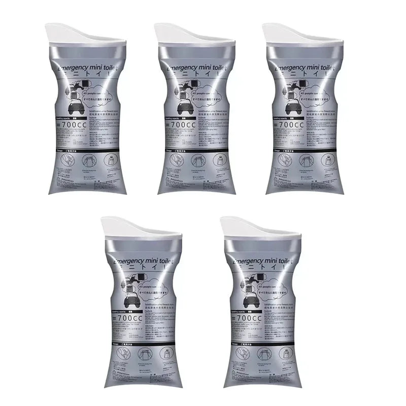 Disposable Urine & Vomit Bags, 700ML Portable Urinal for Women/Men, Emergency Travel, Camping, Traffic Jam, Pregnant, Patient