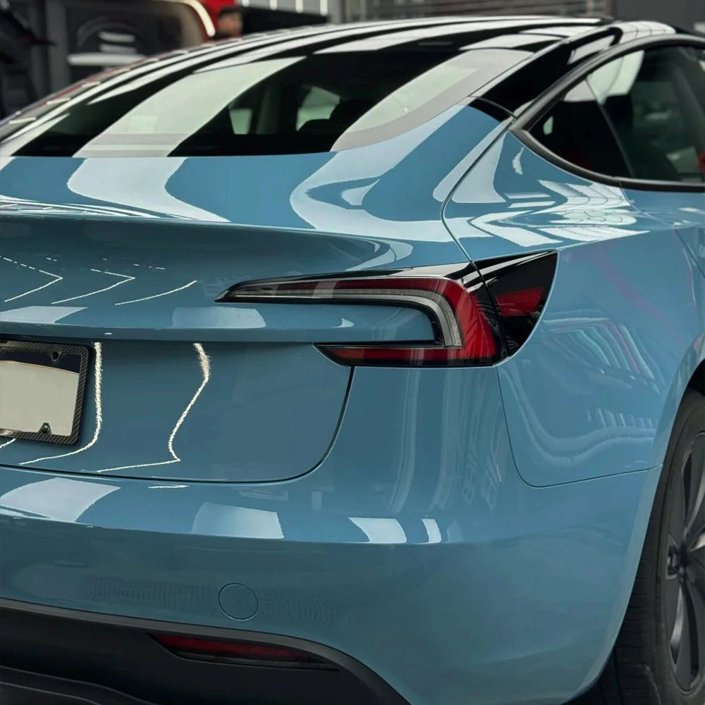 PET Smoke Rain Blue Car Vinyl Wrap Film Waterproof Scratch Resistant Stickers for Auto Motorcycle Body DIY Modification Decal