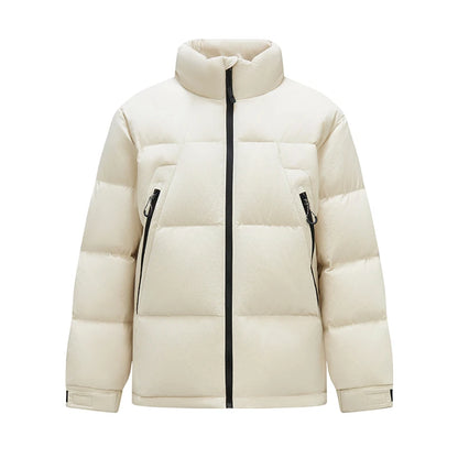 Semir Down Jacket Men Textured Loose Fit Stand Collar Puffer Coat 2025 New Winter Versatile Outerwear