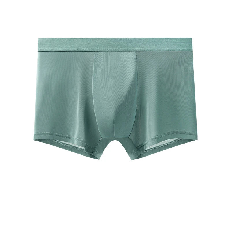 6pcs Men's Summer Ice Silk Boxers Briefs Males Underwears Boys Comfort Underpants Shorts Mans Ultra-thin Breathable Sexy Panties