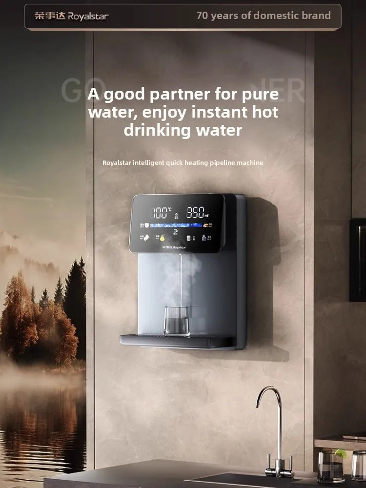 220V Wall Mounting Water Dispenser Household Appliances Instant Hot Cold Water Purifier for Home LED Touch Screen