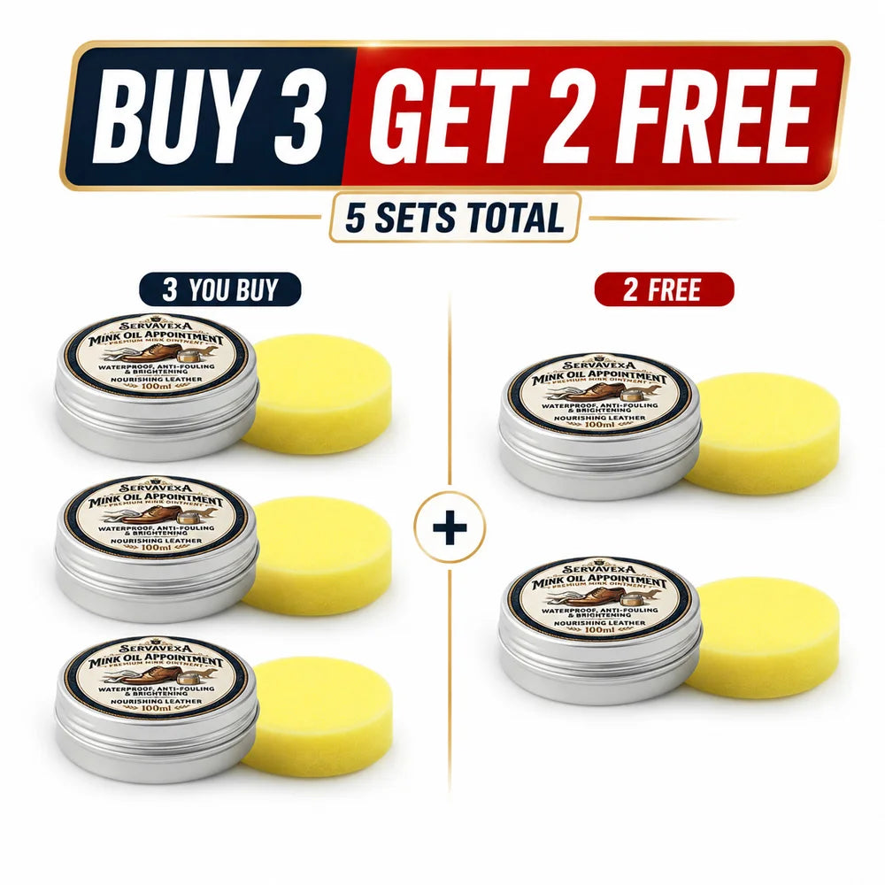SERLAVEXA 3Pcs 100ml Mink Oil Leather Conditioner Cream Waterproof Shoe Polish Nourishing Paste for Boots Bags Sofa Seat Care