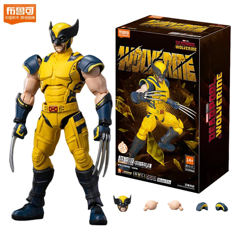 Blokees Deadpool 3 Wolverine Action Figures Spider-Man Movie Version Deadpool & Friend Series Collections Figures Adult Gift