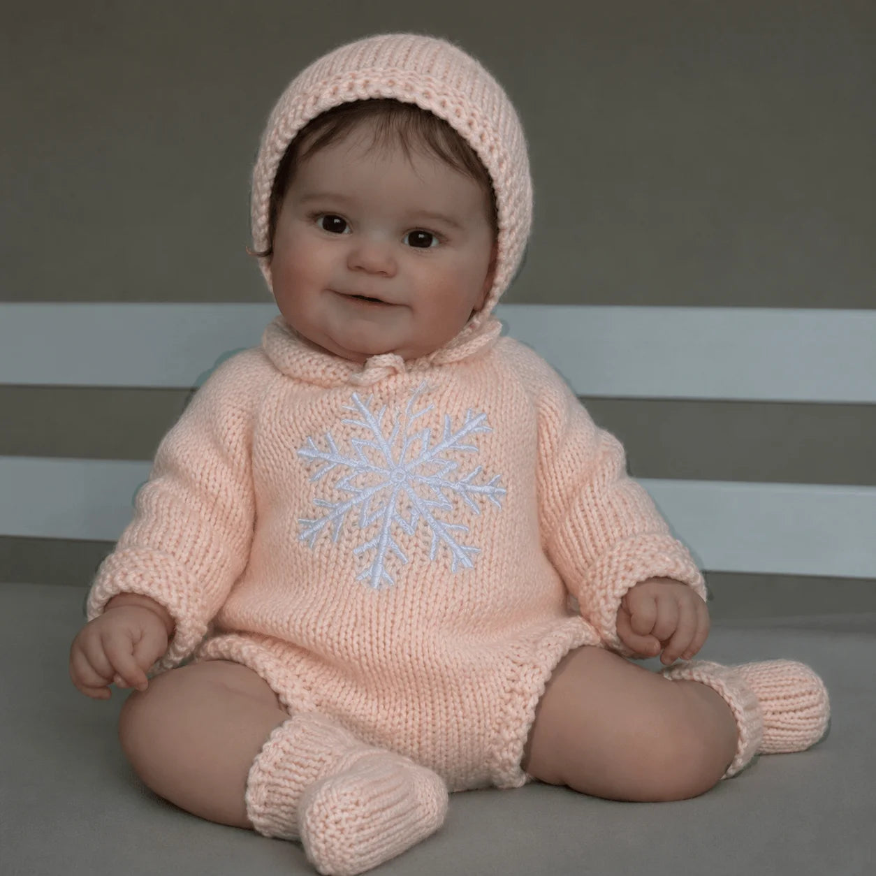 BZDOLL 50CM 20IN 3D-Paint Skin Reborn Baby Cloth Body Doll Toy For Kids with Pacifier Doll Lovely Princess Toddler Birthday Gift
