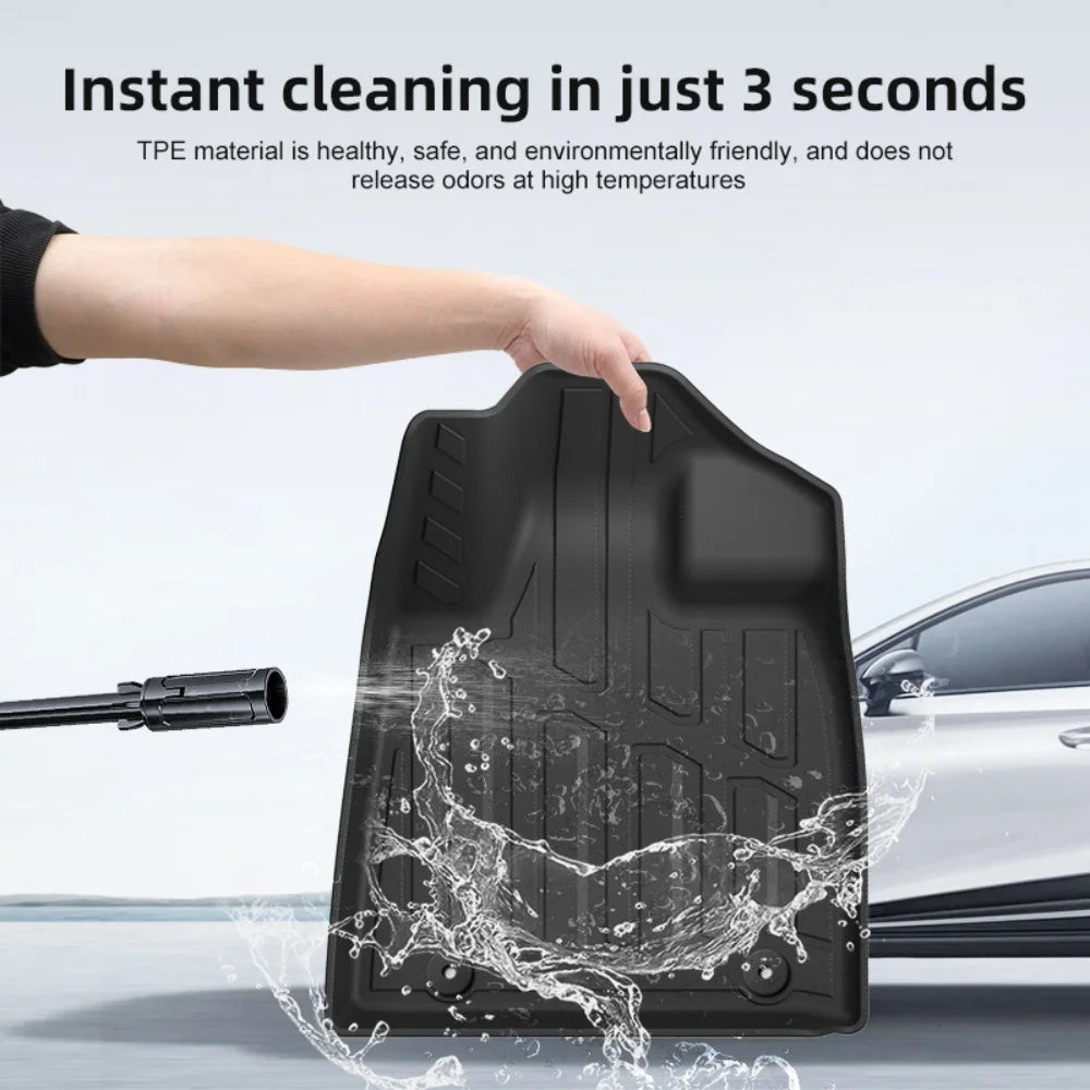 TPE Floor Mats Compatible For 2025 2026 Geely EX2 All Weather Protector Foot Pads Waterproof Cargo Liners Right Rudder LHD RHD