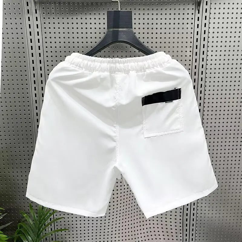 High Quality Men's Shorts Summer Quick Drying Breathable Beach Shorts American Style Trendy Men's Clothing Sports Pants 2025
