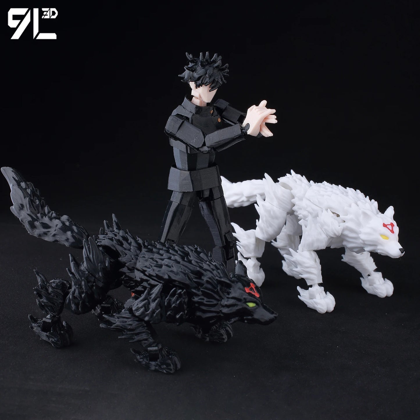 9L3D New 2025 Titan13 Fushiguro Desk Decoration LUCKY13 Mahoraga & Dogs T13 Multi-Jointed Dummy13 Stop Motion Animation For Fans