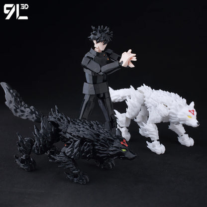 9L3D New 2025 Titan13 Fushiguro Desk Decoration LUCKY13 Mahoraga & Dogs T13 Multi-Jointed Dummy13 Stop Motion Animation For Fans