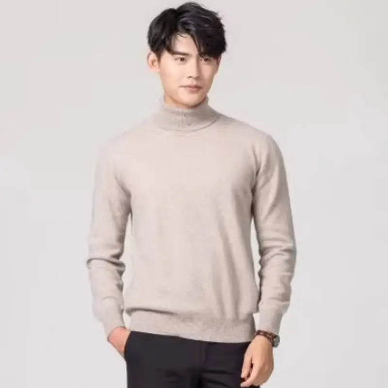 Cashmere turtleneck men sweater clothes for 2024 autumn winter jersey hombre pull homme hiver pullover men high neck sweaters